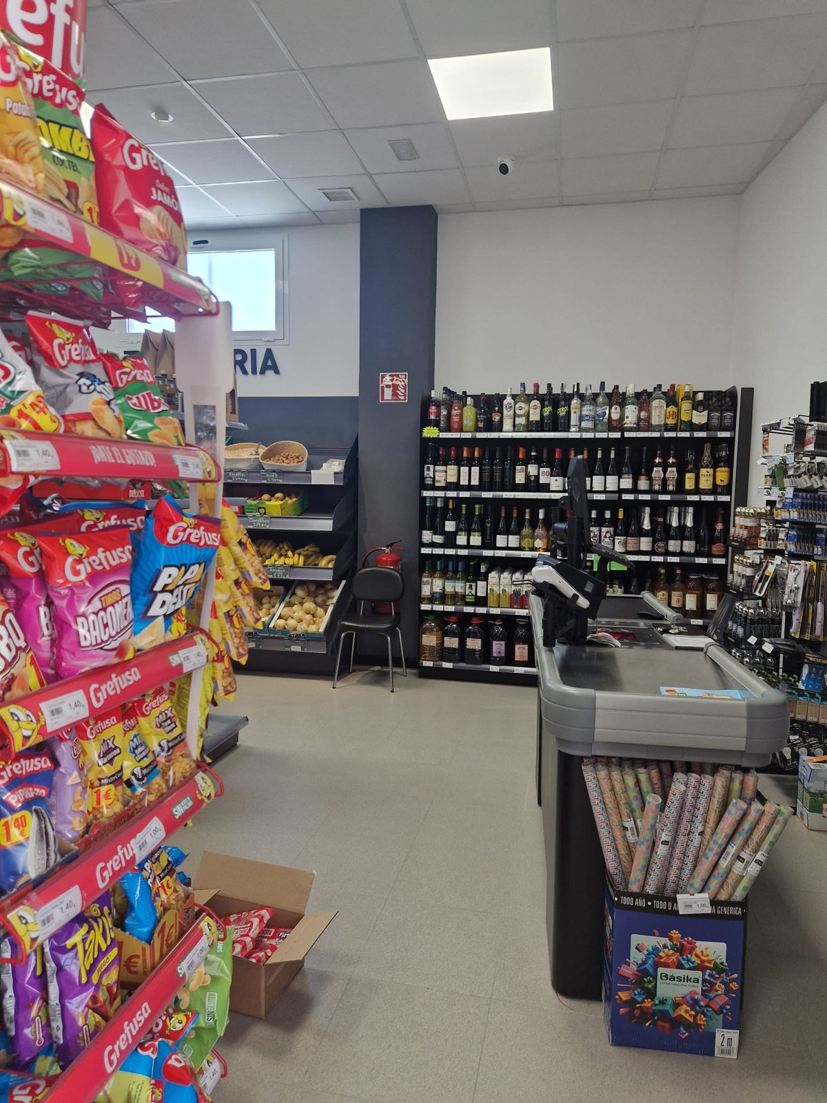 Línea de cajas del supermercado